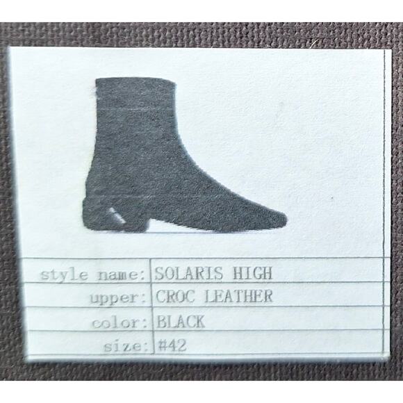 RAF Simons SOLARIS Crocodile embossed gore boots size 42 - Picture 8 of 8